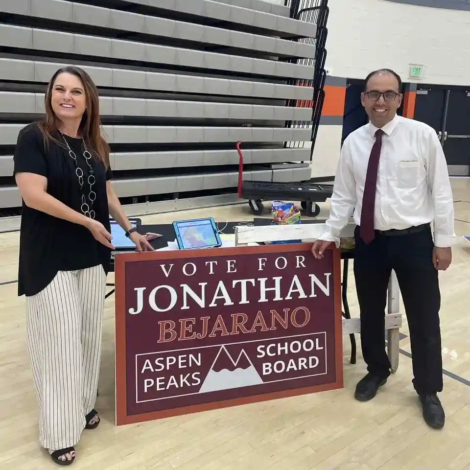 Jonathan Bejarano at the Open House and Endorsement Convention
